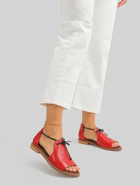 ELARA – STRAP-STYLE LEATHER SANDALS