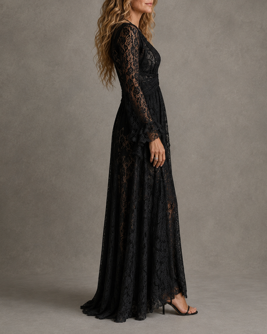 Charlotte | Plunging V-Neck Maxi Dress