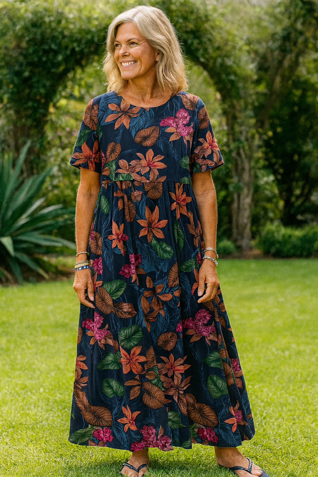 Lovi | Floral Flutter-Sleeve Midi