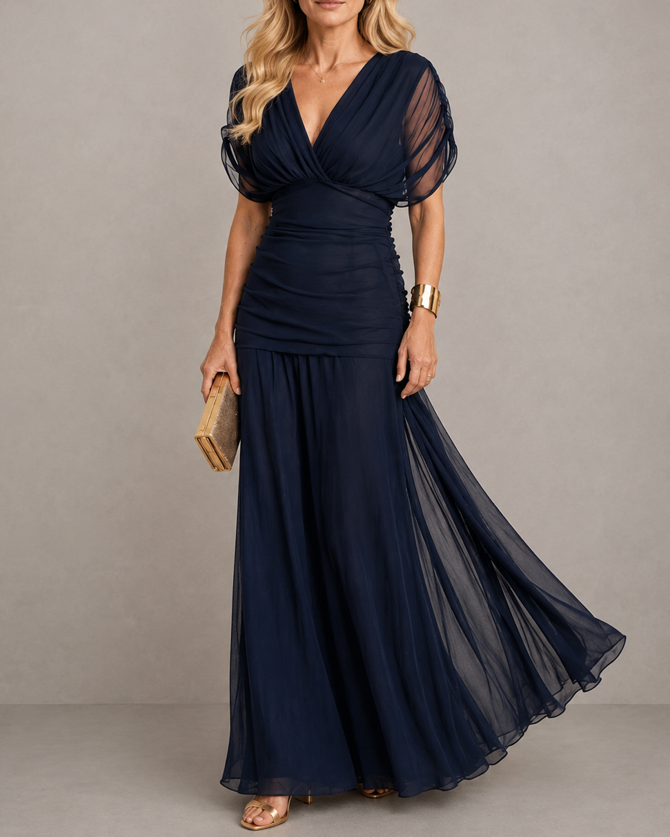 Lisa | Pleated Flowing Dress