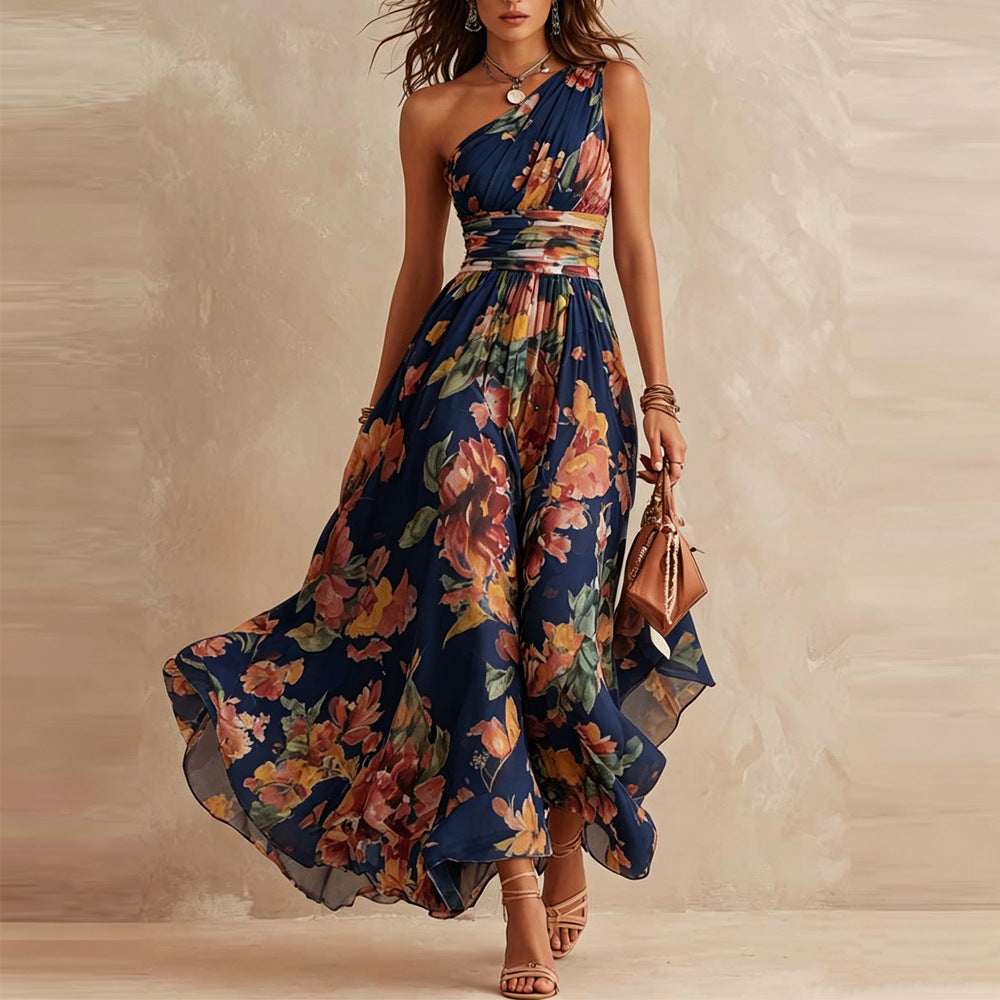 Maria | One-Shoulder Floral Dress