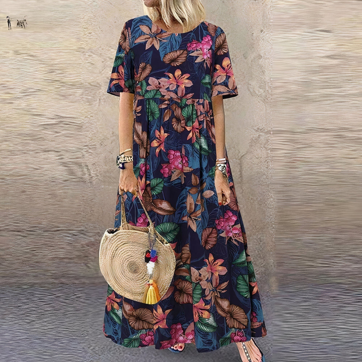 Lovi | Floral Flutter-Sleeve Midi