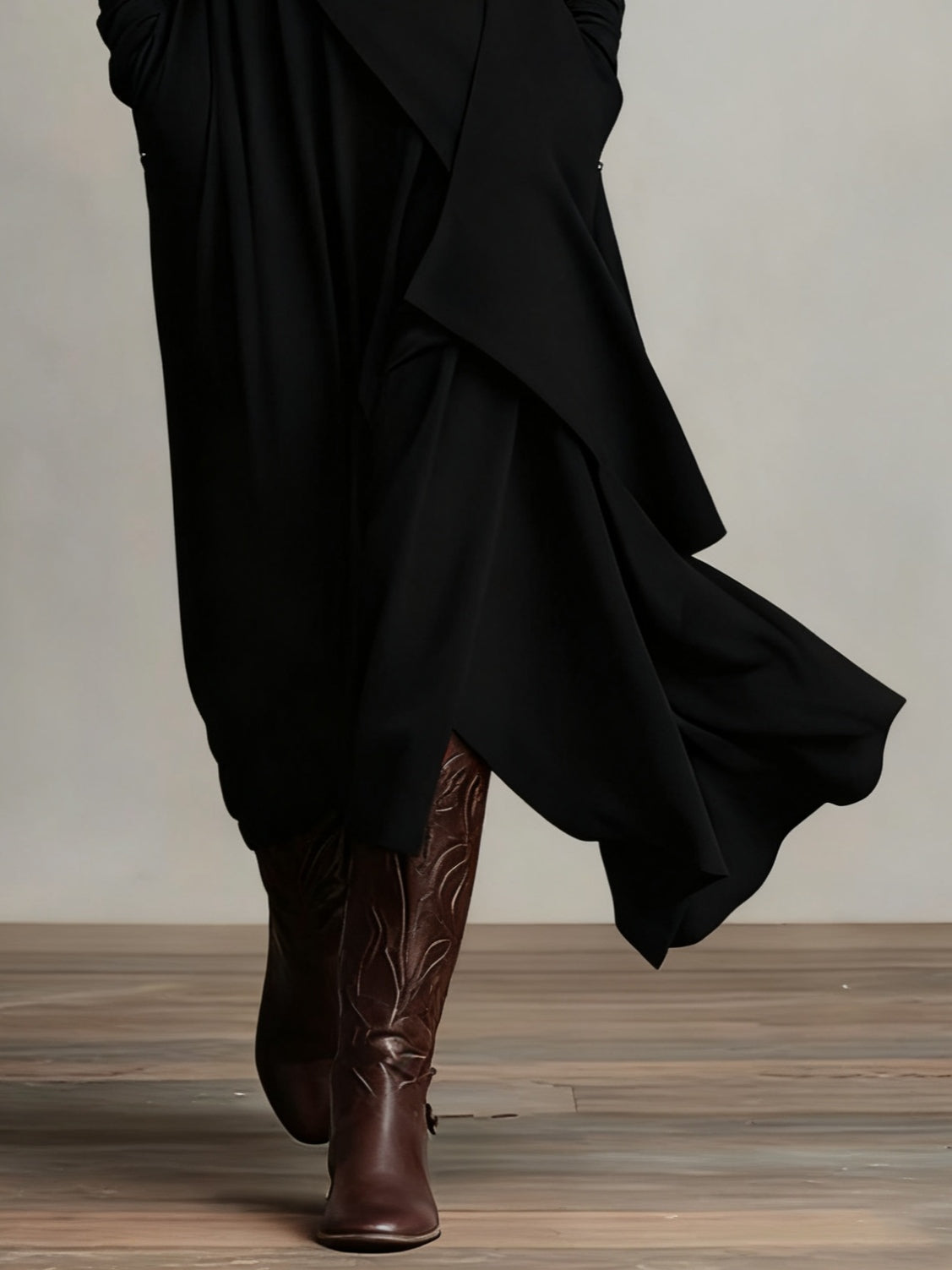 Lori | Vintage Asymmetrical Turtleneck Dress