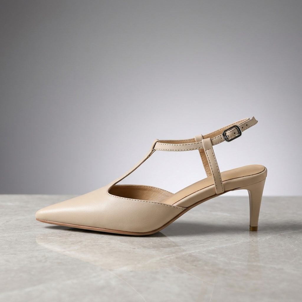 Odelia Leather Heels