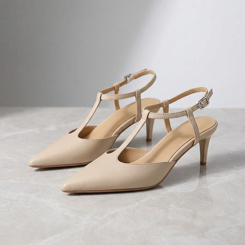 Odelia Leather Heels