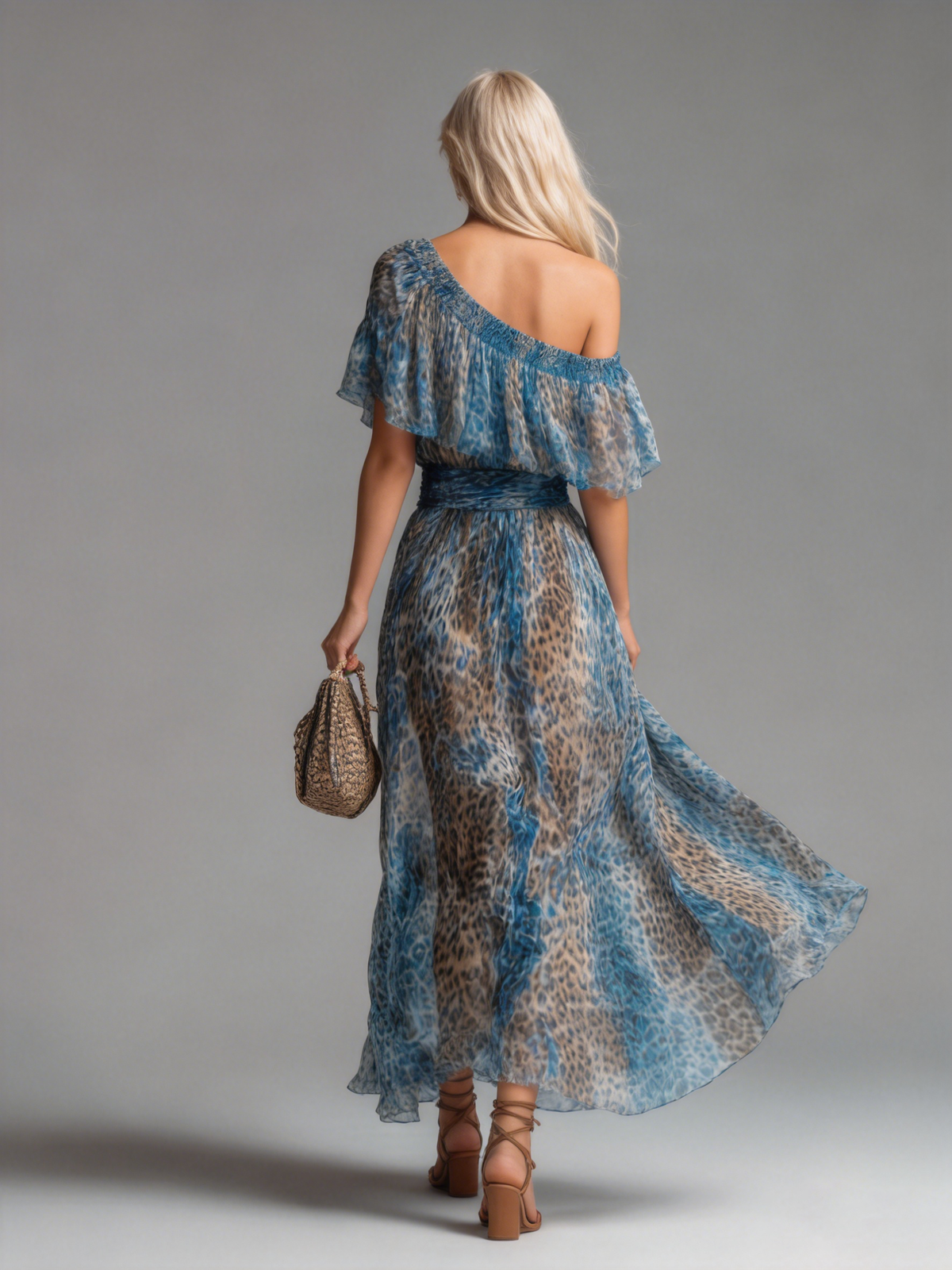 Francesca | Leopard Flowing Dress