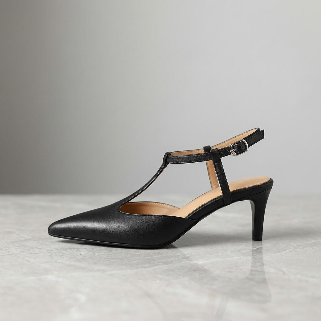 Odelia Leather Heels