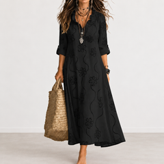 Bobbie floral maxi dress in Black