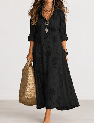 Bobbie floral maxi dress in Black
