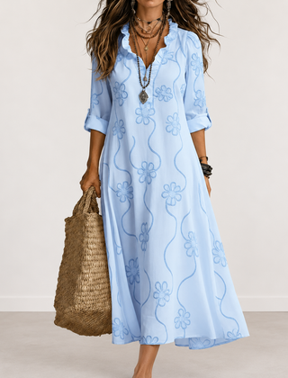 Bobbie floral maxi dress in Light Blue