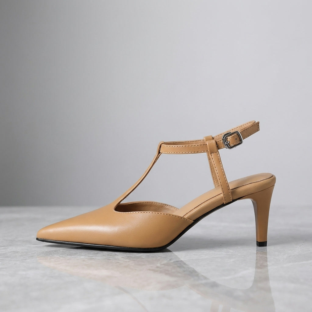 Odelia Leather Heels