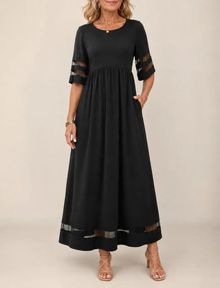 Aubrey™ – Stylish Midi Dress for a Flattering Tummy-Smoothing Fit