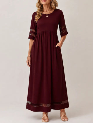 Aubrey™ – Stylish Midi Dress for a Flattering Tummy-Smoothing Fit