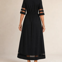 Aubrey™ – Stylish Midi Dress for a Flattering Tummy-Smoothing Fit