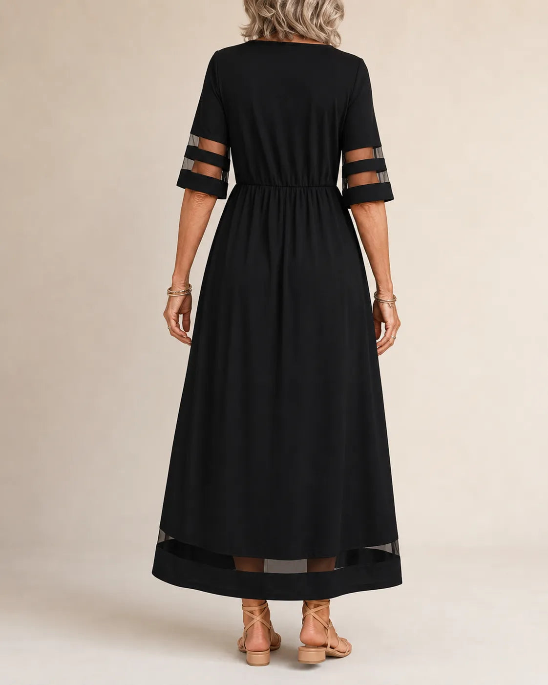 Aubrey™ – Stylish Midi Dress for a Flattering Tummy-Smoothing Fit