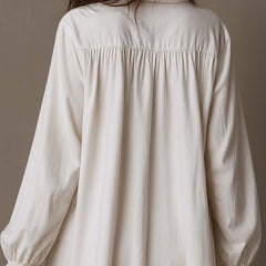 Lucia | Lace-Embellished Shirt Dress