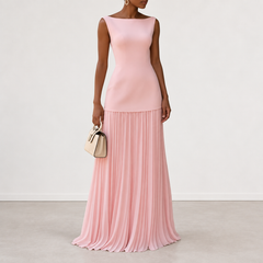 Evelyn Melbourne — pleated maxi dress — view 1