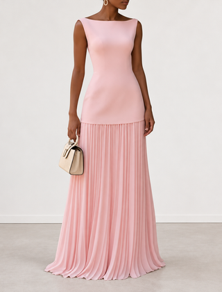 Evelyn Melbourne — pleated maxi dress — view 1