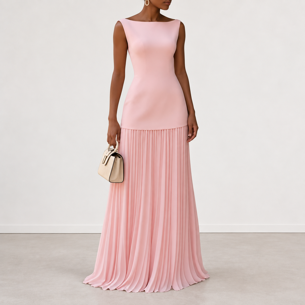 Evelyn Melbourne — pleated maxi dress — view 1