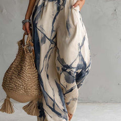 Evelyn Melbourne — printed halter jumpsuit — view 4