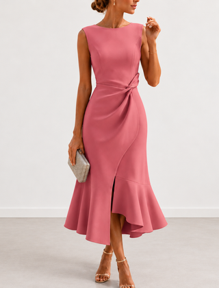 Evelyn Melbourne draped midi dress colour 2
