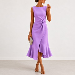 Evelyn Melbourne draped midi dress colour 4