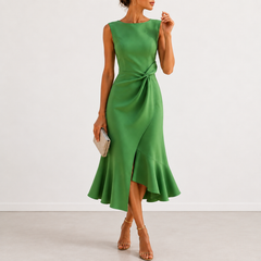 Evelyn Melbourne draped midi dress colour 5