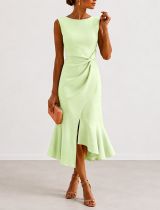 Evelyn Melbourne draped midi dress colour 7