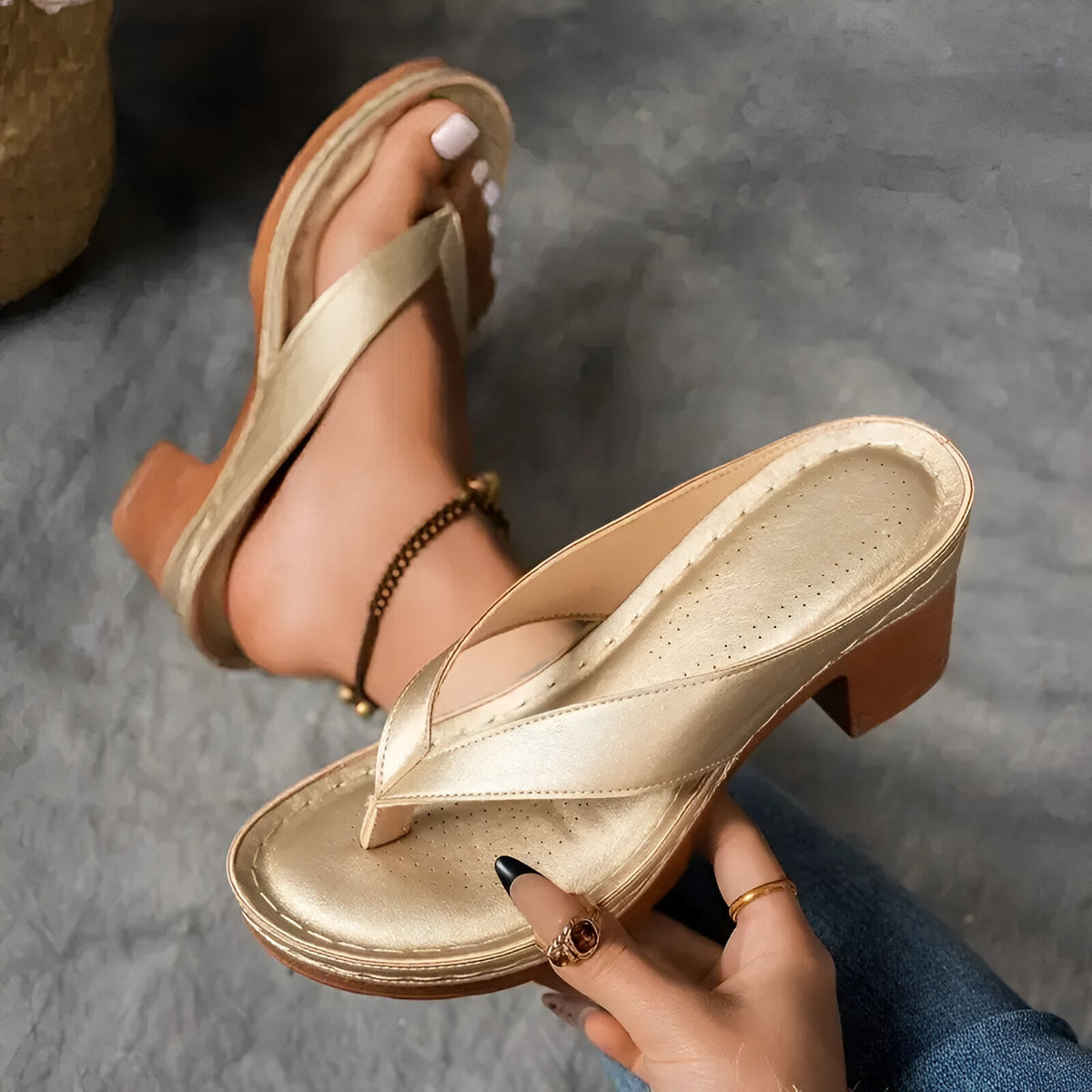 Geneva™ Elegant High-Heeled Mule