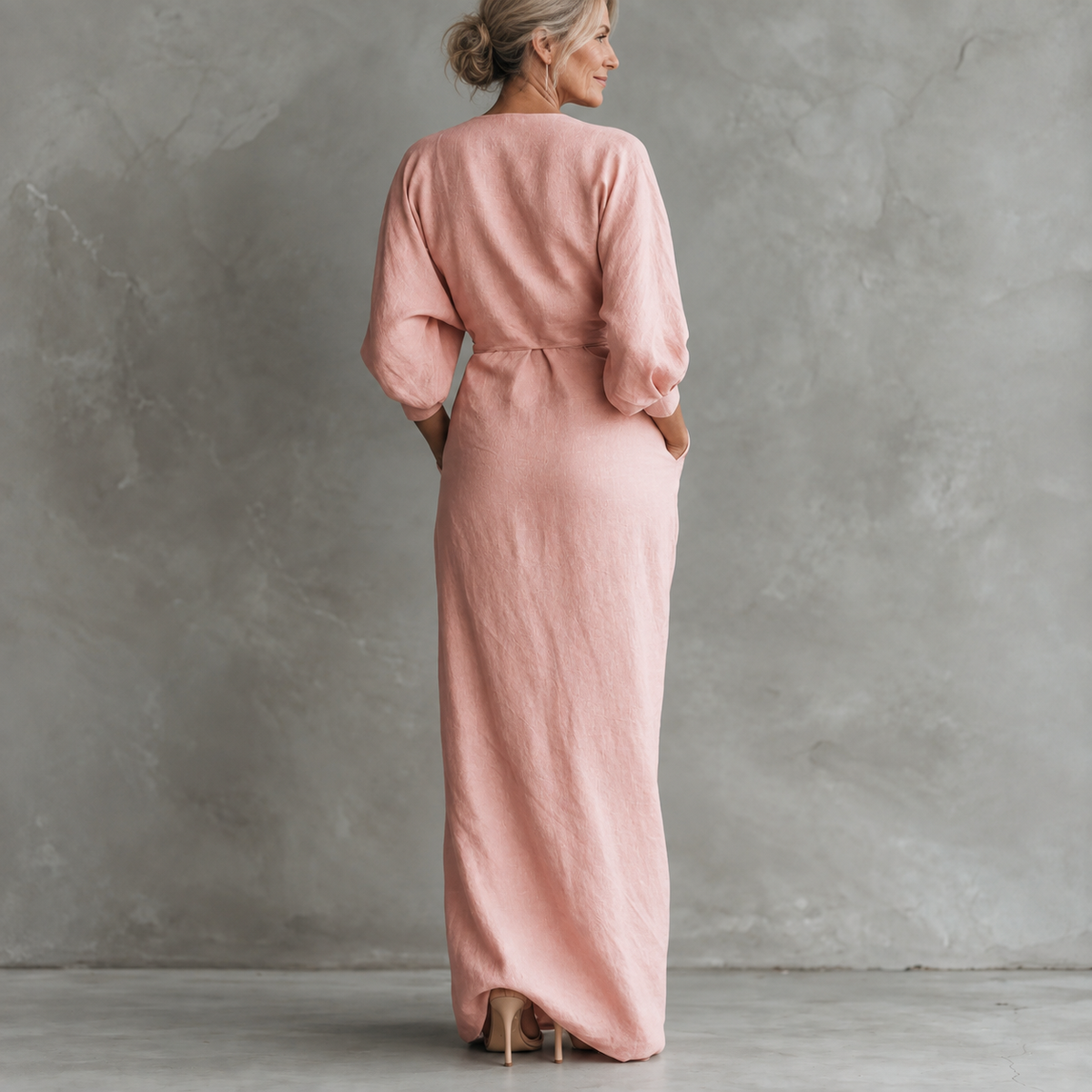 Lorena Maxi Dress with V-Neck