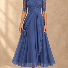 Abella | Lace and Chiffon Dress
