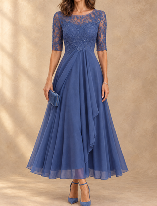 Abella | Lace and Chiffon Dress