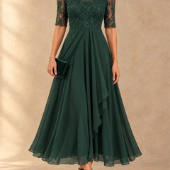 Abella | Lace and Chiffon Dress
