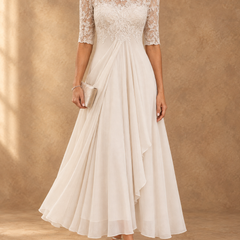 Abella | Lace and Chiffon Dress