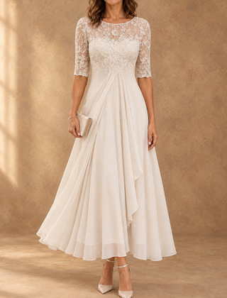 Abella | Lace and Chiffon Dress