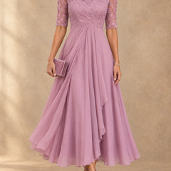Abella | Lace and Chiffon Dress