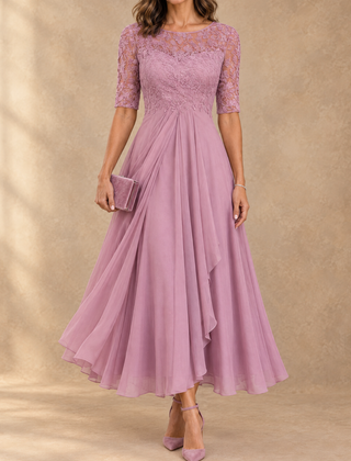 Abella | Lace and Chiffon Dress