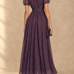 Elia | Gathered Waist Keyhole Maxi Dress